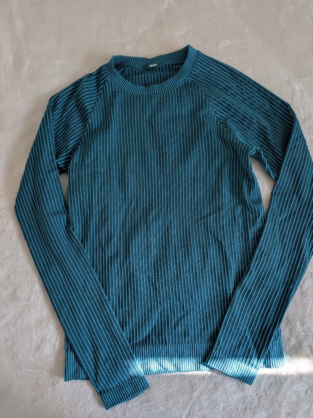 lululemon blue ribbed long sleeve